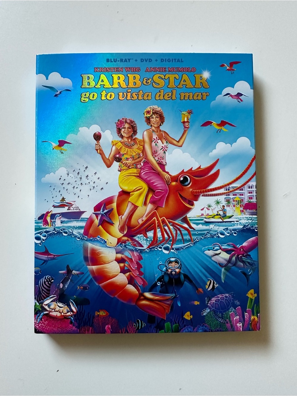 Barb and Star Go to Vista Del Mar w/ slipcover (Blu-ray, 2021) Kristen Wiig NEW